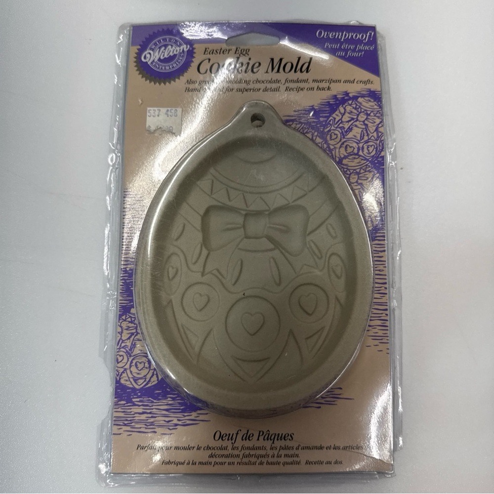 Vintage Wilton Easter Egg Cookie Mold 1997 Ovenproof Chocolate Crafts NEW